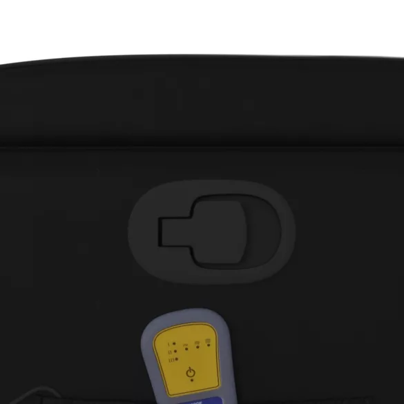 fekete műbőr dönthető masszázsfotel