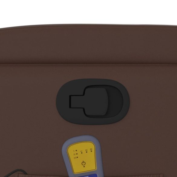 barna műbőr dönthető masszázsfotel