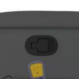 szürke műbőr dönthető masszázsfotel