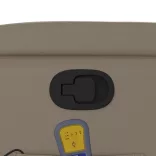 kávészínű műbőr dönthető masszázsfotel