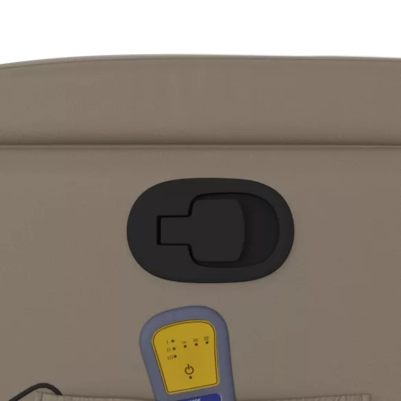 kávészínű műbőr dönthető masszázsfotel