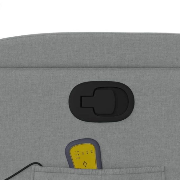 világosszürke szövet dönthető masszázsfotel