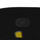 fekete szövet dönthető masszázsfotel