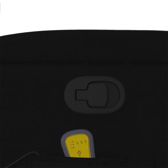 fekete szövet dönthető masszázsfotel