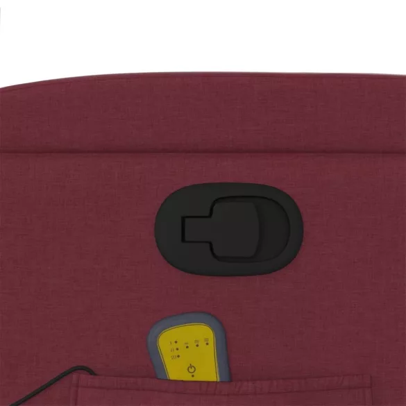 bordó dönthető szövet masszázsfotel