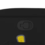 fekete műbőr dönthető masszázsfotel