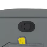 szürke műbőr dönthető masszázsfotel