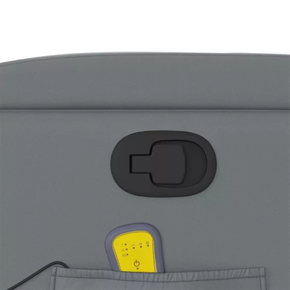 szürke műbőr dönthető masszázsfotel