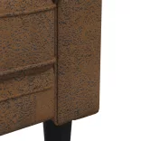 barna szövet Chesterfield kanapé