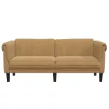 2 személyes barna művelúr kanapé