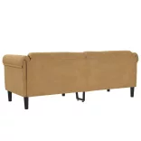 3 személyes barna művelúr kanapé