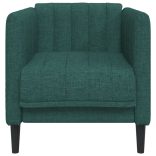 sötétzöld szövet kanapészék