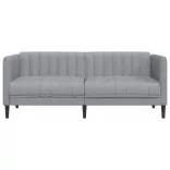 2 személyes világosszürke szövet kanapé