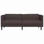 3 személyes sötétbarna szövet kanapé