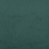 sötétzöld bársony kétszemélyes kanapé párnákkal