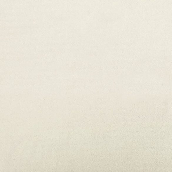 krémszínű bársony 3 személyes kanapé párnákkal