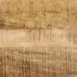 tömör nyers mangófa és vas tálalóasztal 110 x 30 x 75 cm