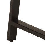 tömör mangófa és vas íróasztal fiókokkal 105 x 55 x 70 cm