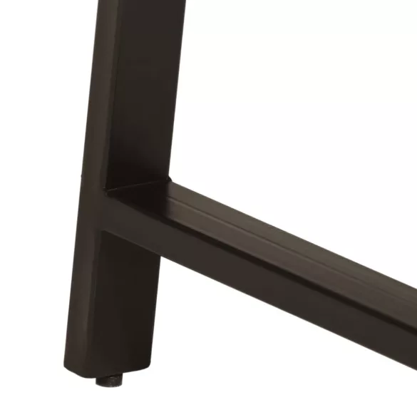 tömör mangófa és vas íróasztal fiókokkal 105 x 55 x 70 cm