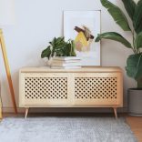 2 db tömör fenyőfa rácsos szekrényajtó 59,5x39,5 cm