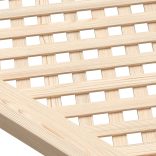 2 db tömör fenyőfa rácsos szekrényajtó 39,5x61,5 cm