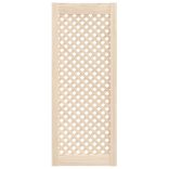 2 db tömör fenyőfa rácsos szekrényajtó 39,5x99 cm