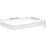 közepes zsebrugós matrac 140 x 190 cm