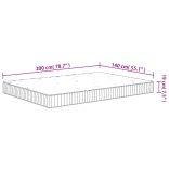 közepes zsebrugós matrac 140 x 200 cm