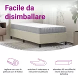 közepes zsebrugós matrac 70 x 200 cm