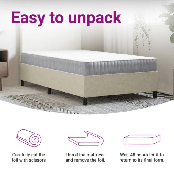 közepes zsebrugós matrac 100 x 220 cm