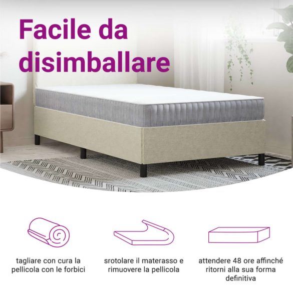 közepes zsebrugós matrac 100 x 220 cm