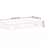 közepes keménységű zsebrugós matrac 100 x 200 cm