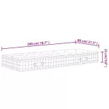 közepes keménységű zsebrugós matrac 80 x 200 cm