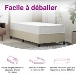 közepes keménységű zsebrugós matrac 80 x 200 cm