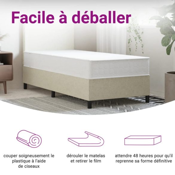 közepes keménységű zsebrugós matrac 80 x 200 cm