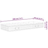 közepes keménységű zsebrugós matrac 90 x 200 cm