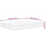 közepes keménységű zsebrugós matrac 140 x 200 cm