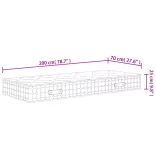 közepes keménységű zsebrugós matrac 70 x 200 cm