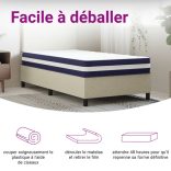 közepes keménységű egyszemélyes zsebrugós matrac 90 x 190 cm