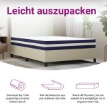 közepes keménységű zsebrugós matrac 140 x 200 cm