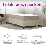 közepes zsebrugós matrac 70 x 200 cm