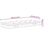 közepes zsebrugós matrac 70 x 200 cm