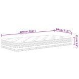 közepes zsebrugós matrac 80 x 200 cm