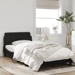 fekete bársony ágykeret Dover 100x200 cm