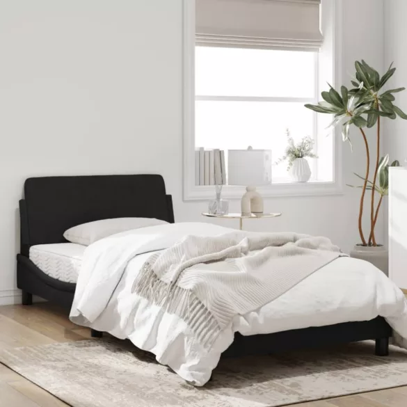 fekete bársony ágykeret Dover 100x200 cm