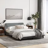 világosszürke szövet ágykeret Dover 120x200 cm