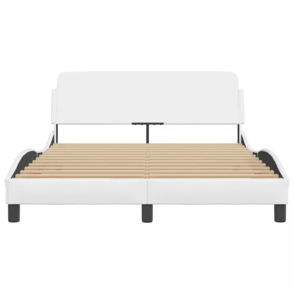 fehér műbőr ágykeret Dover 120 x 200 cm