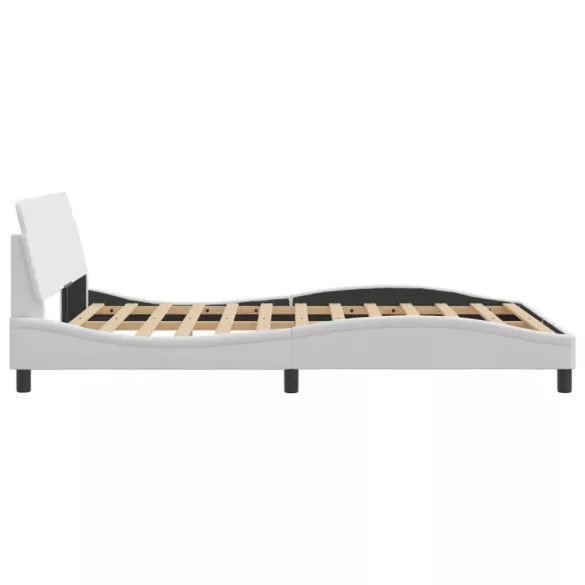 fekete műbőr ágykeret Dover 140 x 190 cm
