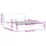 fekete bársony ágykeret Dover 180 x 200 cm