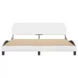 fehér műbőr ágykeret Dover 180x200 cm